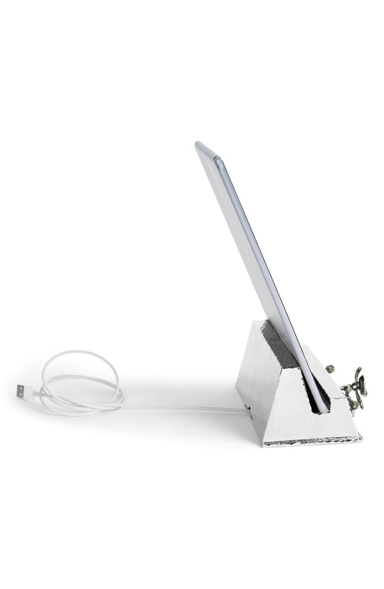 Michael Aram Black Orchid Tablet Stand, Alternate, color, Black/ Silver