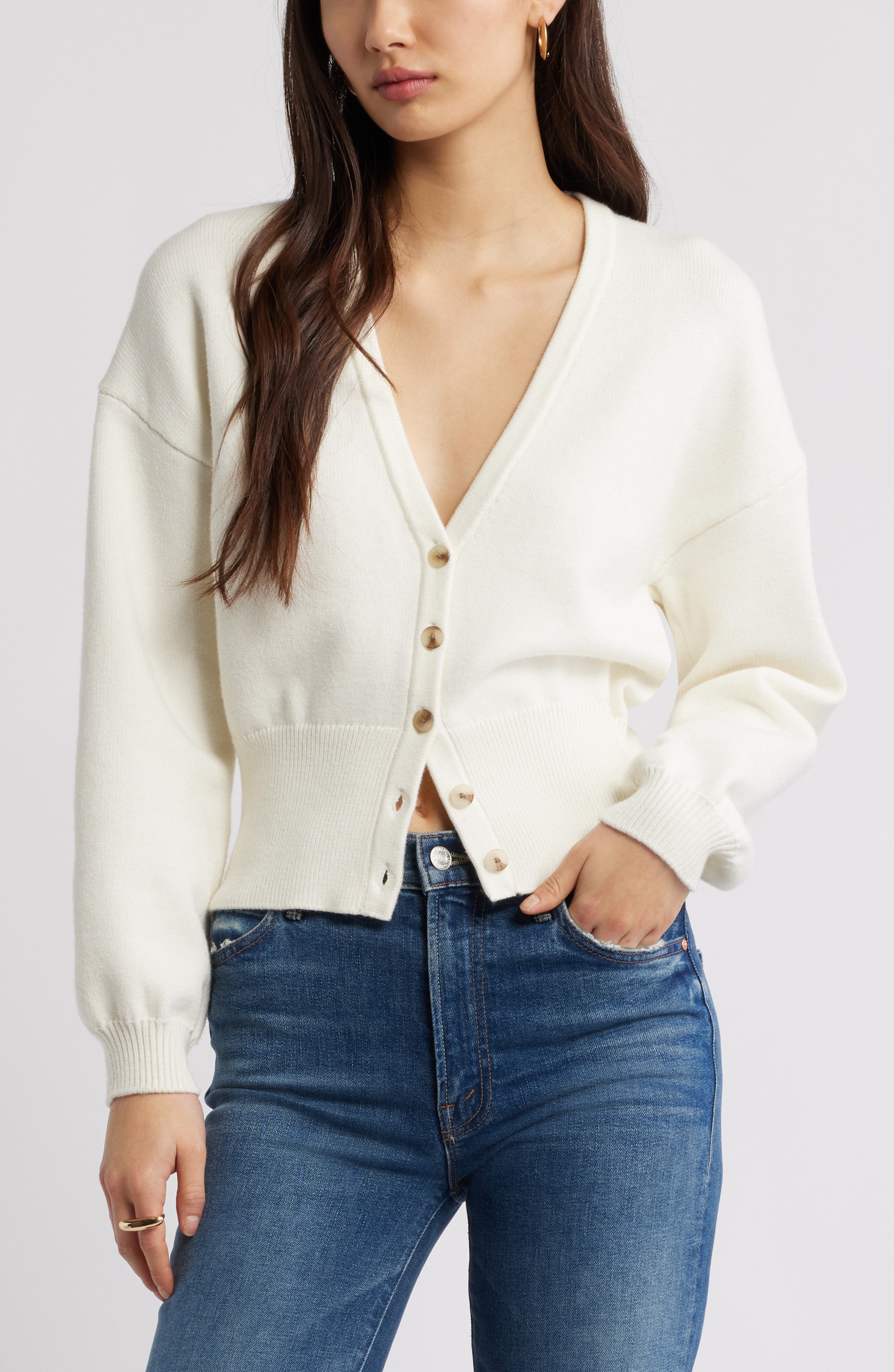 Rib Waist Cardigan - image 5