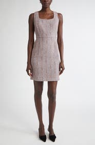 ST. JOHN Lena Metallic Tweed Sheath Dress