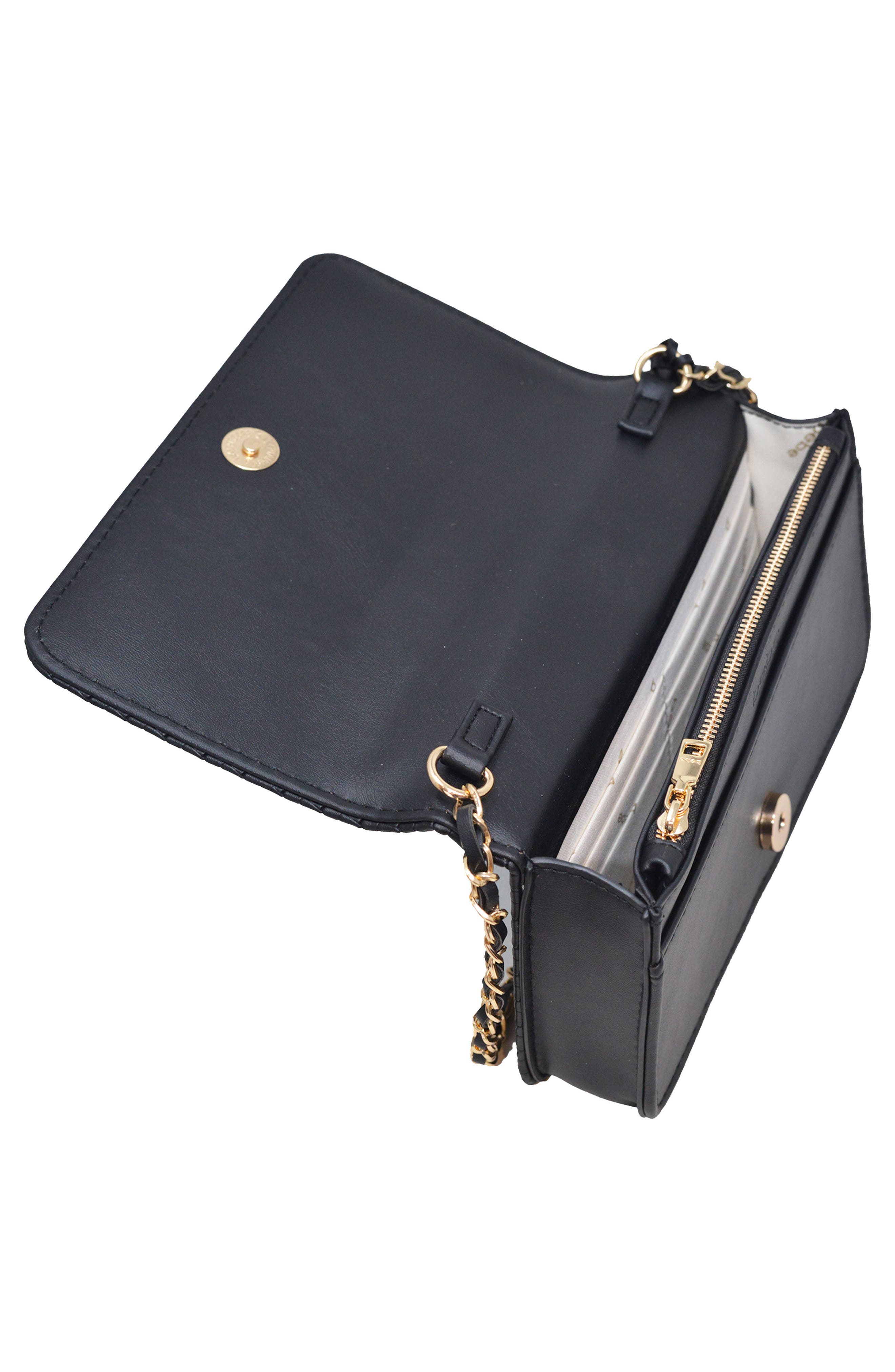 bebe Otto Crossbody Bag, Alternate, color, Black