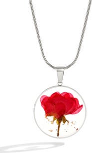 Mint & Lily Pressed Birth Flower Necklace