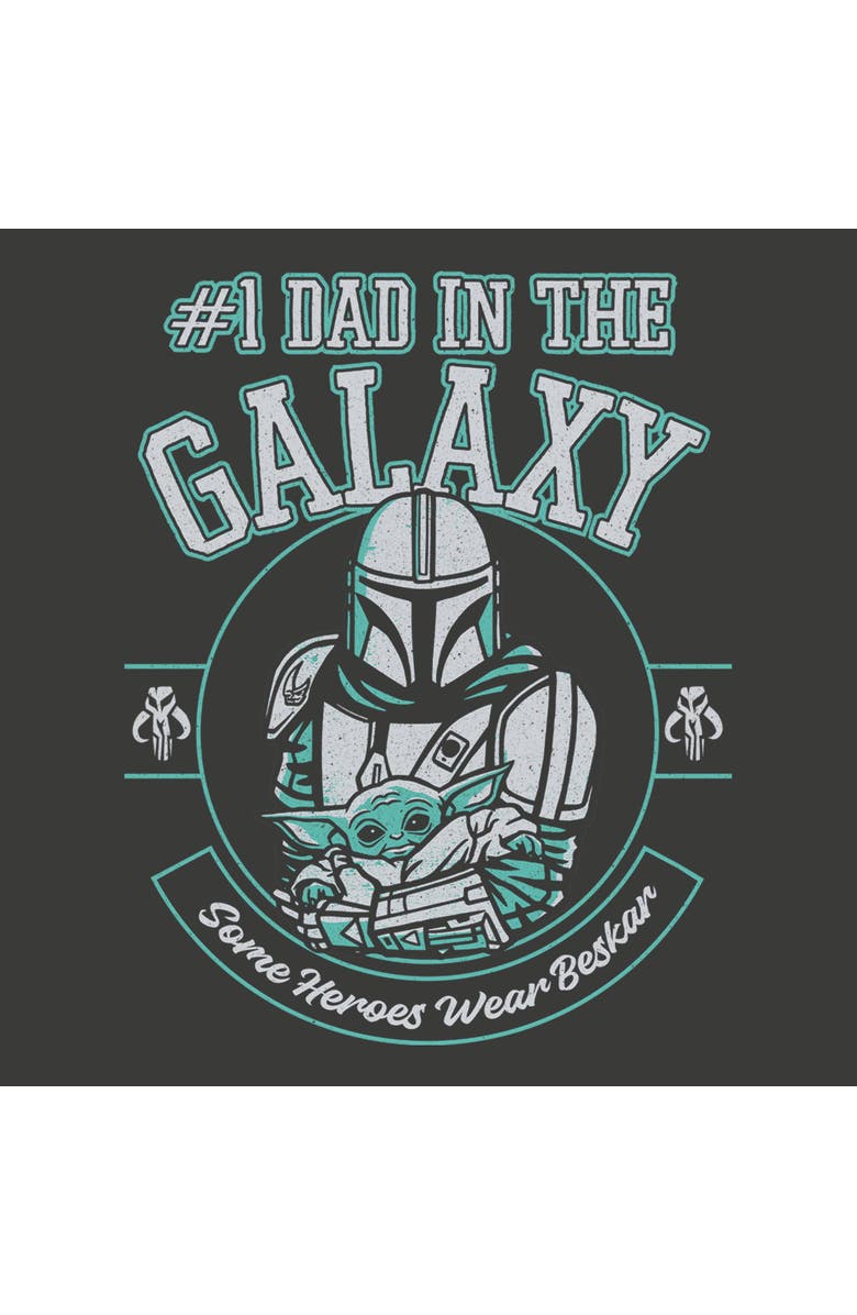 Star Wars: The Mandalorian Men's Star Wars The Mandalorian Some Dads Wear Beskar  Graphic T-Shirt, Alternate, color, Pepper