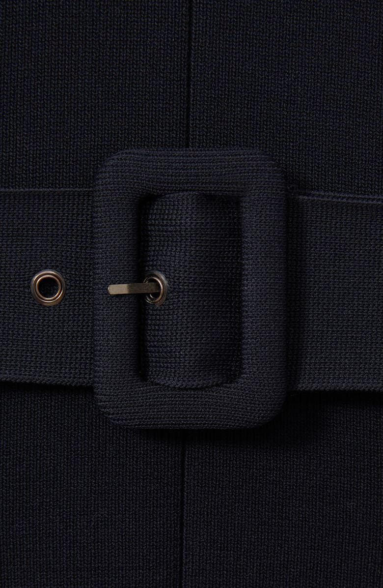 Reiss Ella Belted Sleeveless Sweater Dress, Alternate, color, Navy