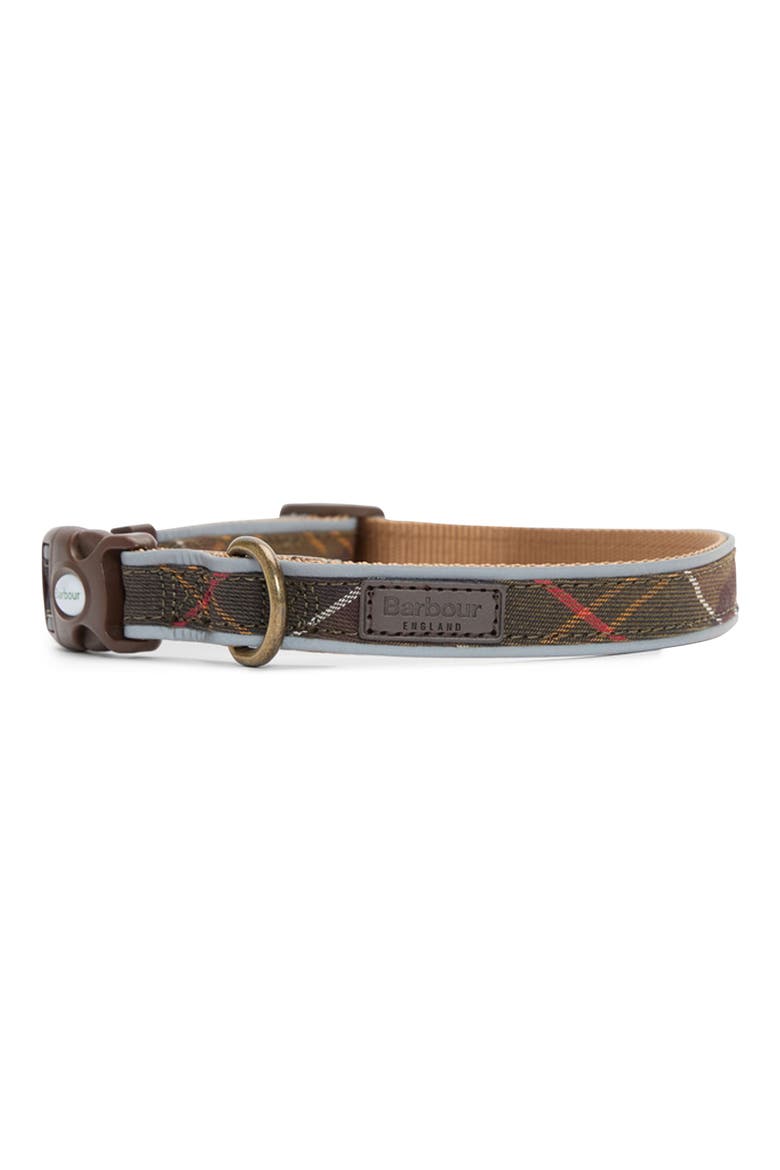 Reflective Tartan Dog Collar, Main, color, CLASSIC TARTAN