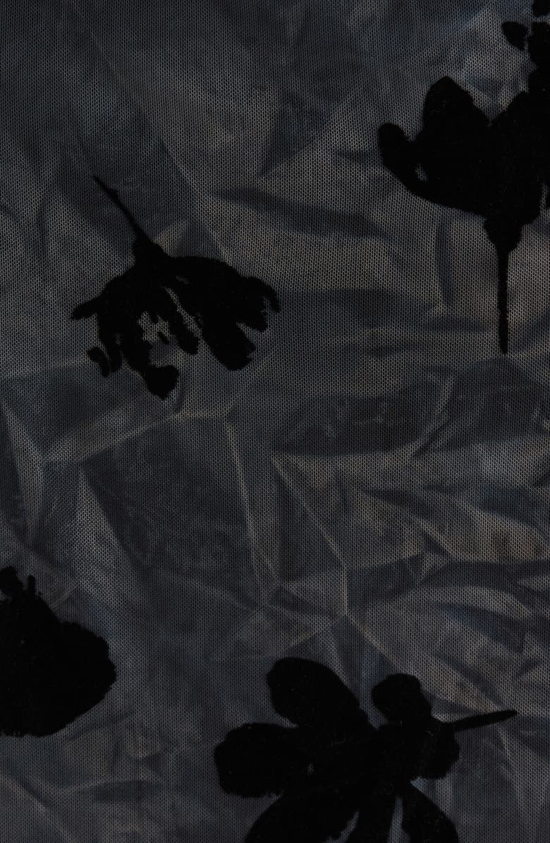 ASTR the Label Tionne Burnout Midi Dress, Alternate, color, Teal Black