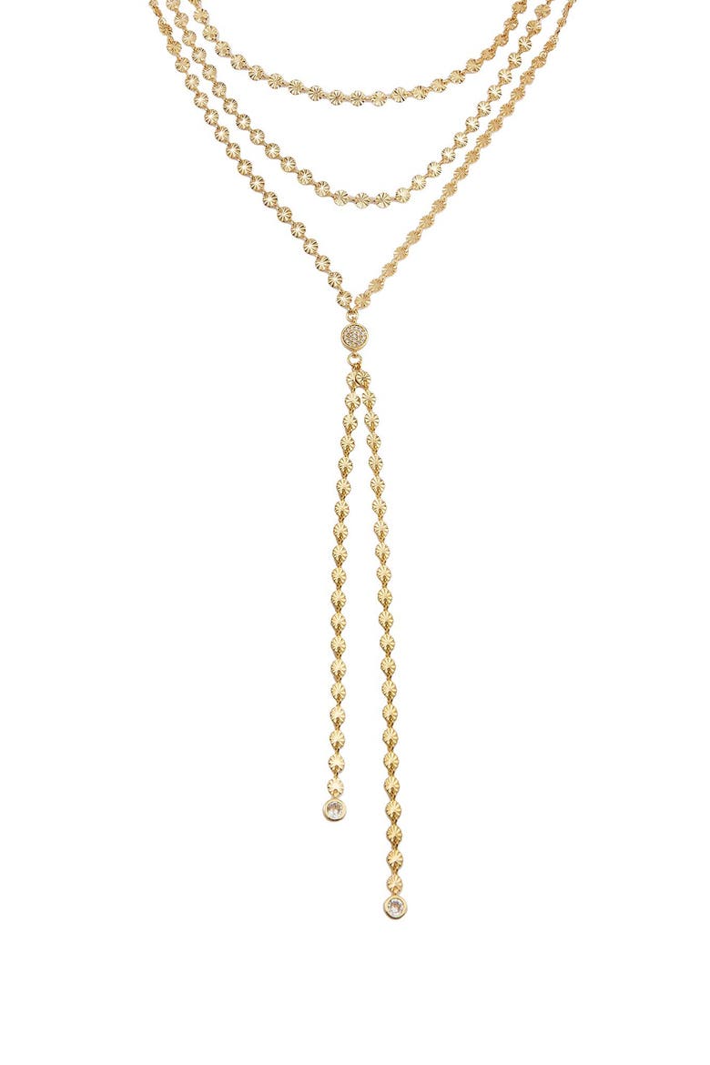 Multistrand Y-Necklace, Alternate, color, GOLD