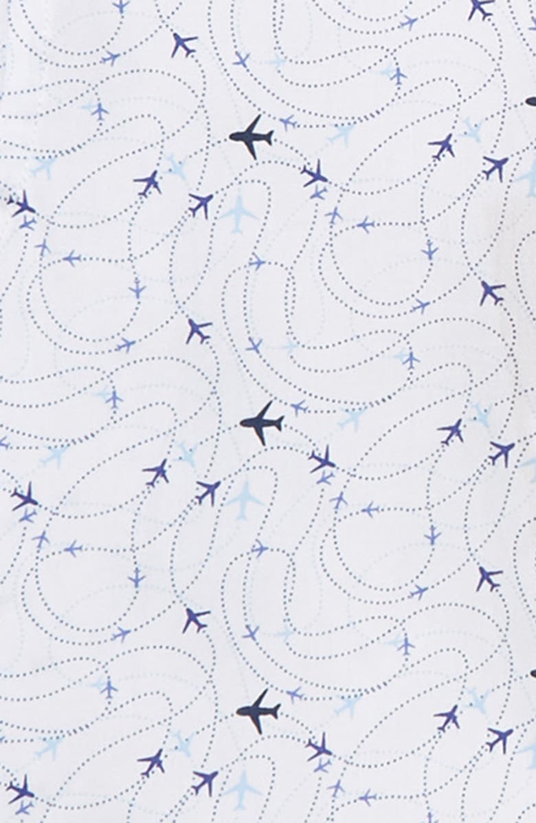 Johnston & Murphy Kids' Print Button-Down Shirt, Alternate, color,