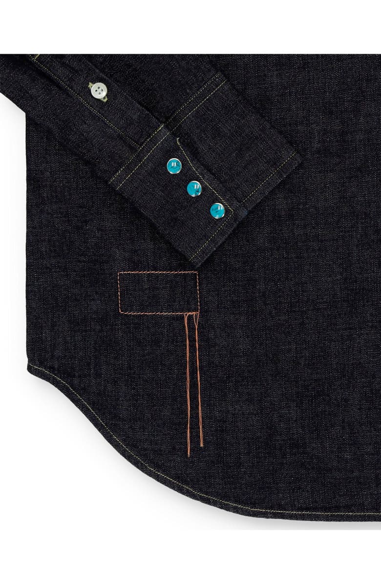 Fortela Jennyblu Indigo Rinse Denim Shirt, Alternate, color, Indaco