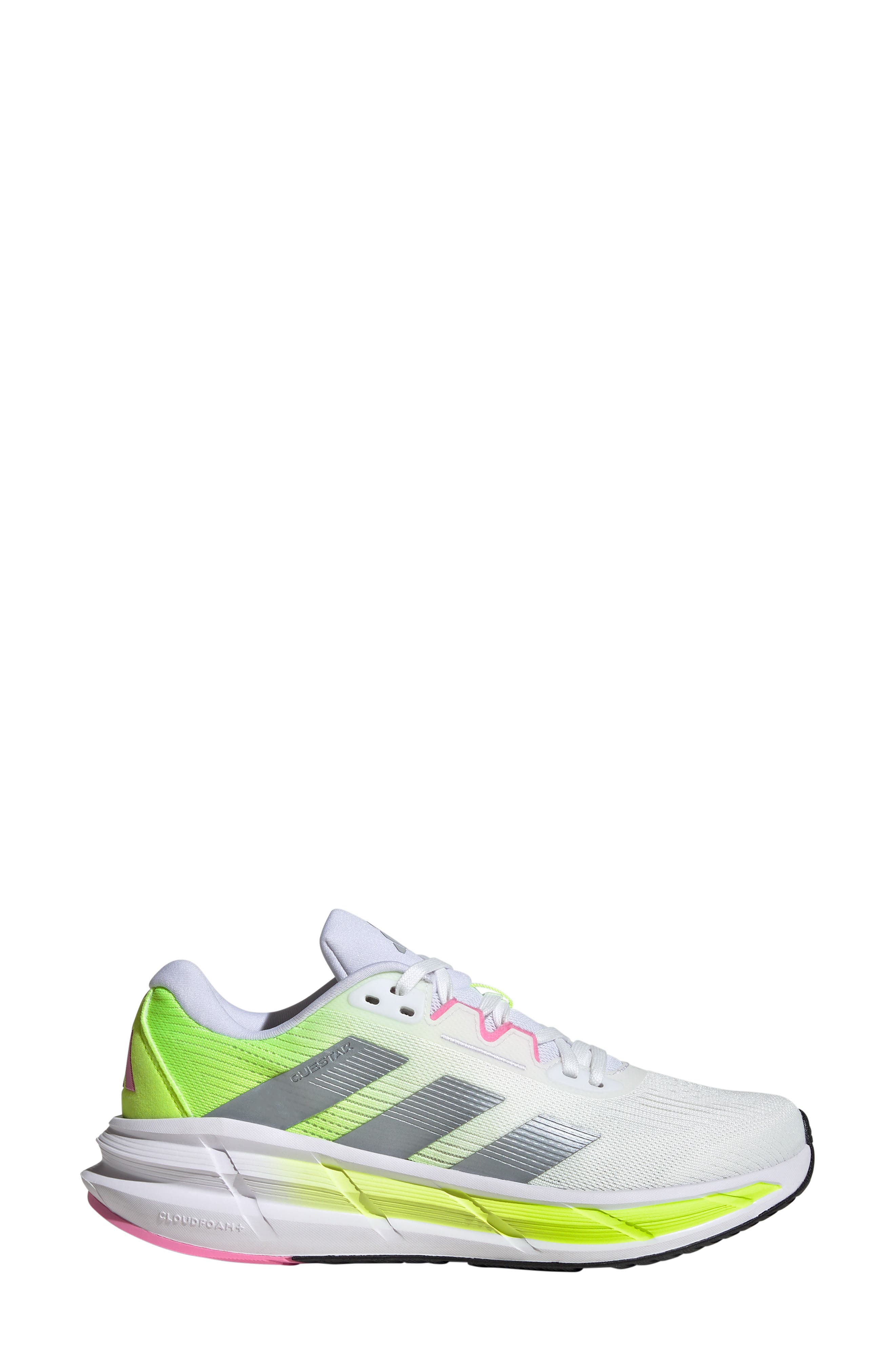 adidas Questar 3 Running Shoe, Alternate, color, White/ Halo Silver/ Bliss Pink