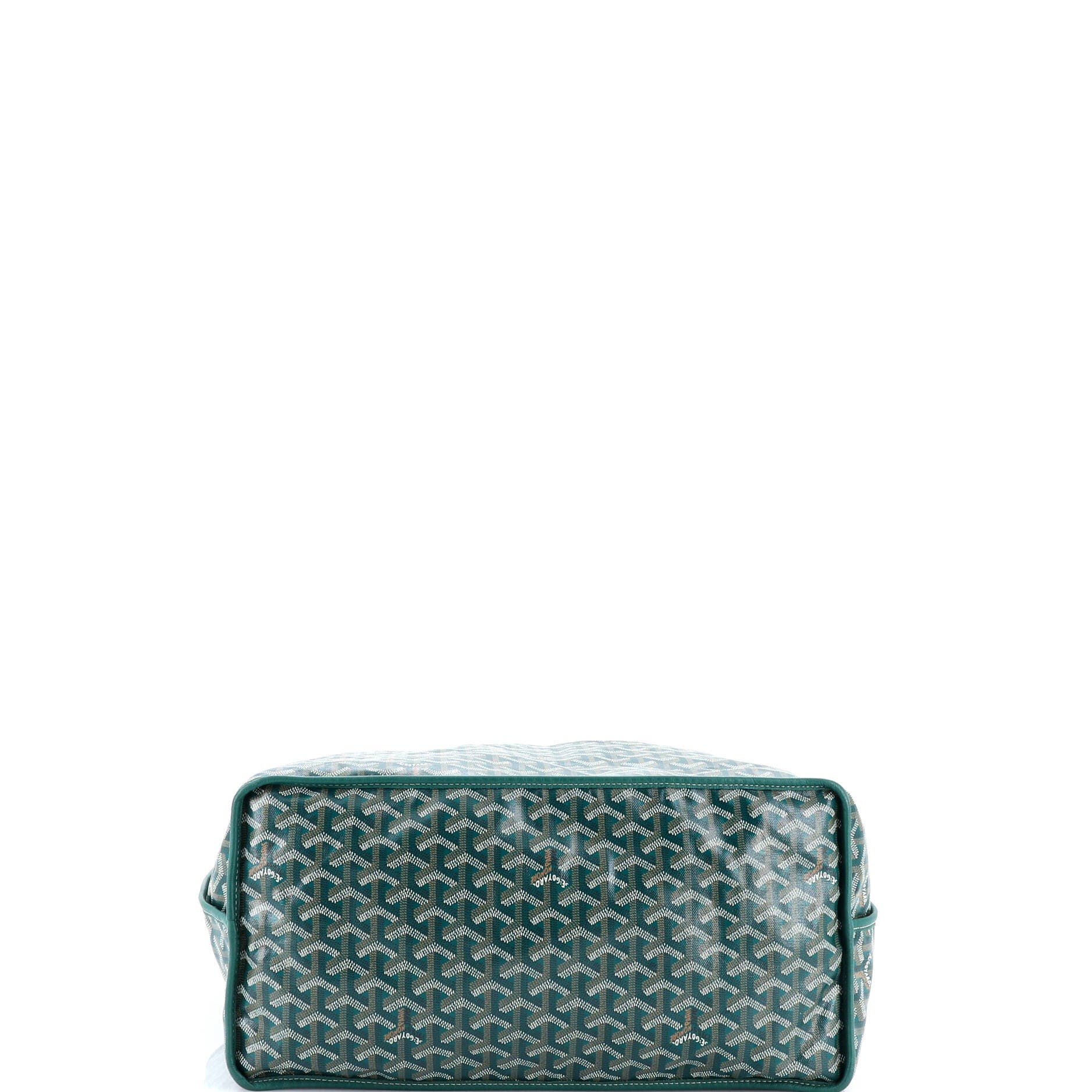 Pre-Owned Goyard Anjou Reversible Tote Coated Canvas GM, Alternate, color, Green