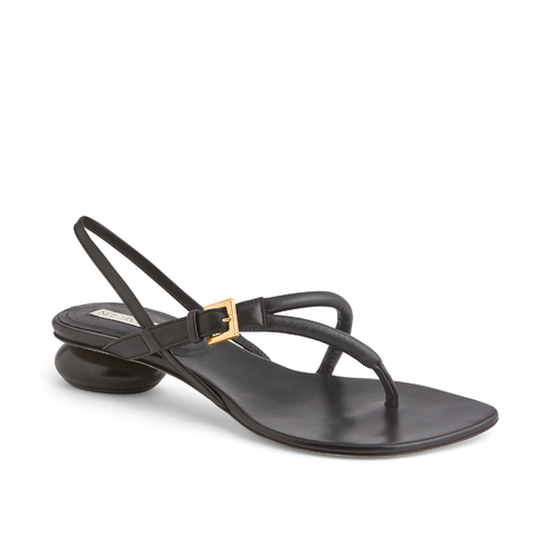 Neil J. Rodgers Eddie Sandal In Black Nappa