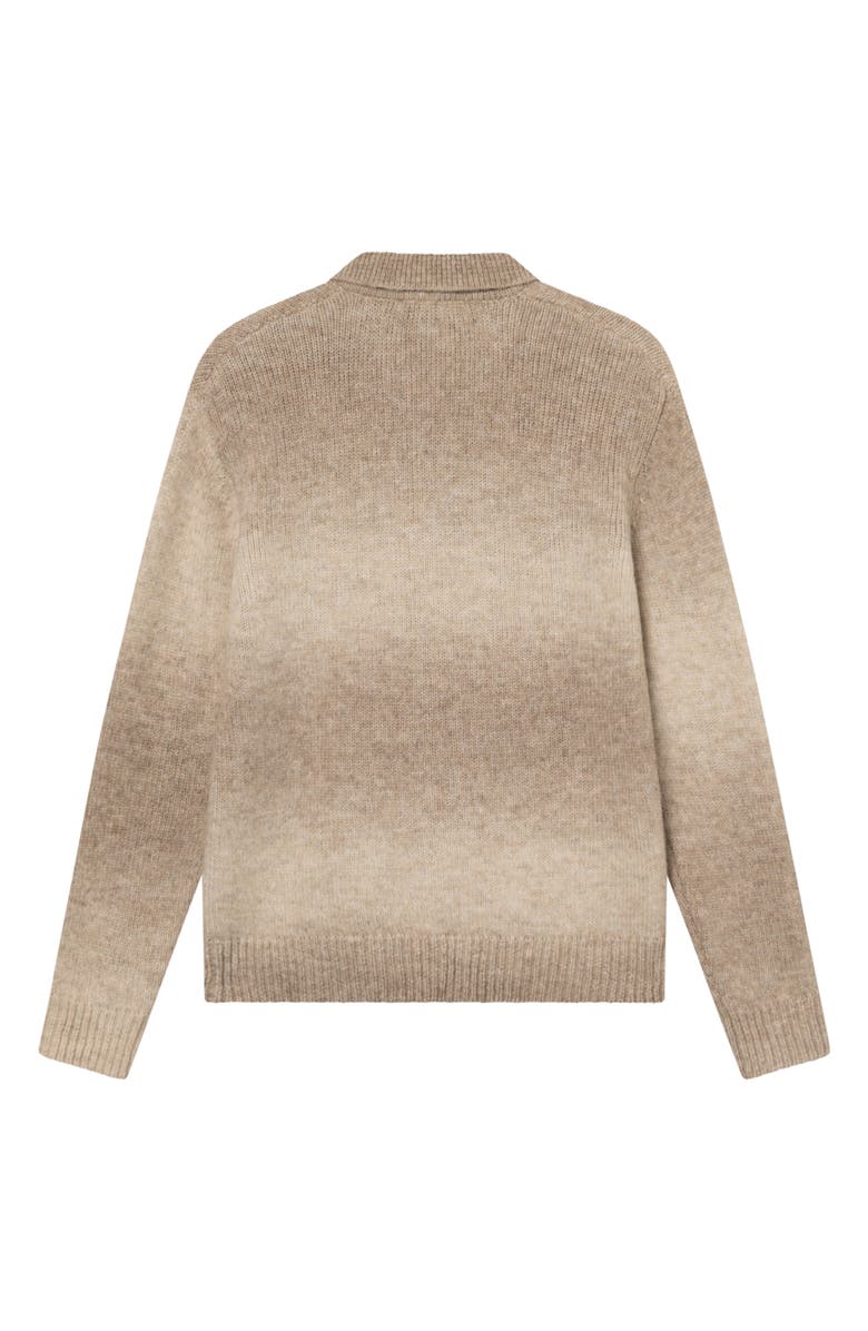 Les Deux Gannon Ombré Zip Cardigan, Alternate, color, Prairie Sand