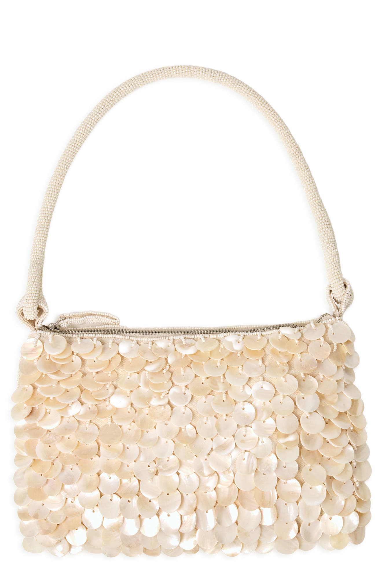L*space Lspace Campbell Embellished Shoulder Bag In White