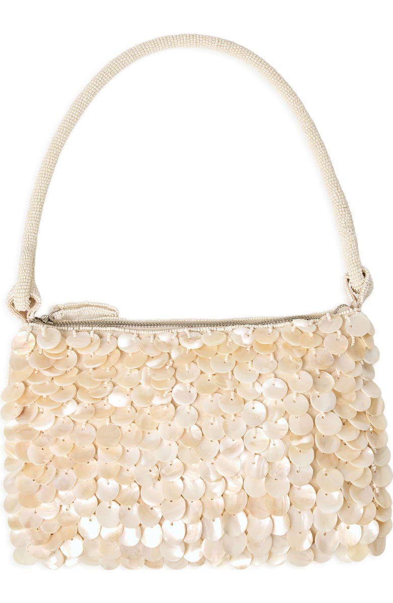 LSPACE Campbell Embellished Shoulder Bag, Main, color, Cream