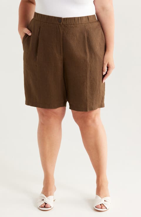 Organic Linen Shorts (Plus)