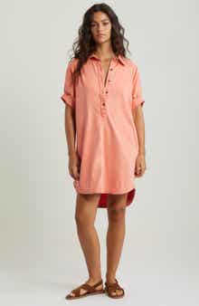 Treasure & Bond Woven Polo Shift Dress