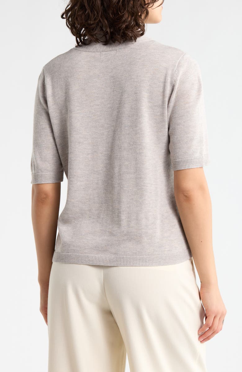 Halogen<sup>®</sup> Tie Neck Top, Alternate, color, Warm Grey