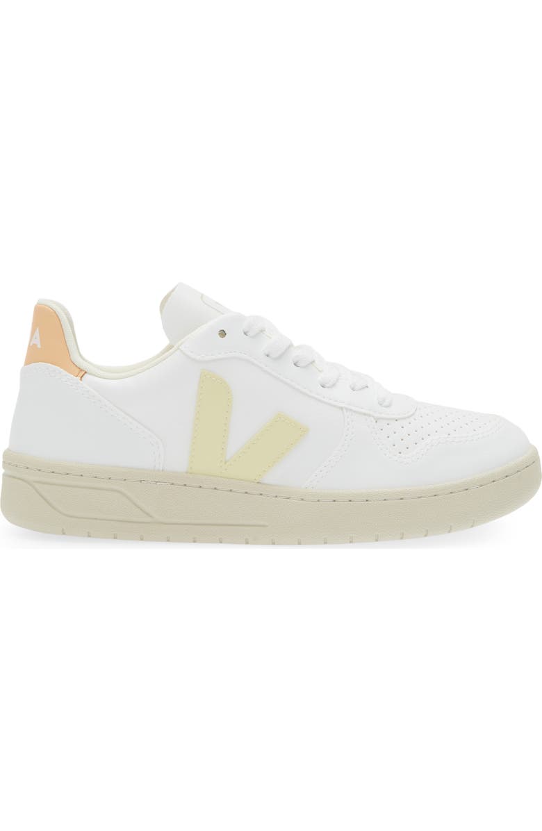Veja V-10 Sneaker, Alternate, color, White Sun Peach