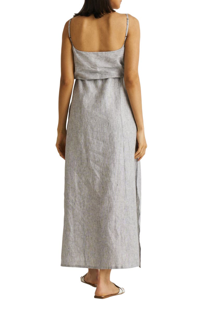 Reistor Strappy Maxi Dress, Alternate, color, Pin-Striped Linen