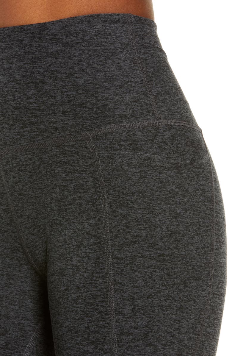 Beyond Yoga Everyday Space Dye High Waist Pocket Leggings, Alternate, color, Black-Charcoal