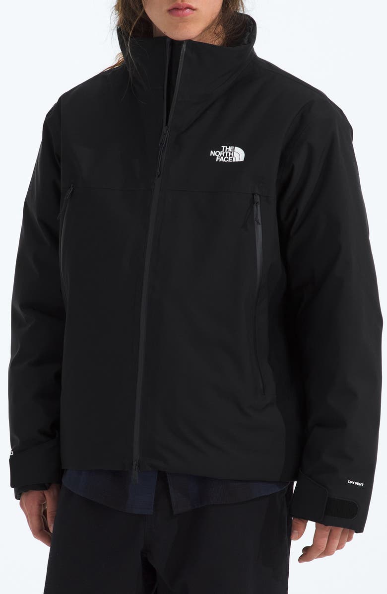 The North Face Mountain Range Waterproof Down Jacket, Main, color, Tnf Black