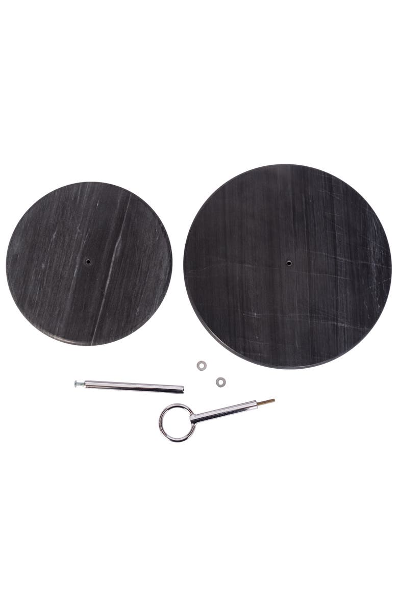 Artifacts Trading Company<sup>™</sup> Artifacts Trading Company 2-Tier Round Dessert Plate, Alternate, color, Black Matte