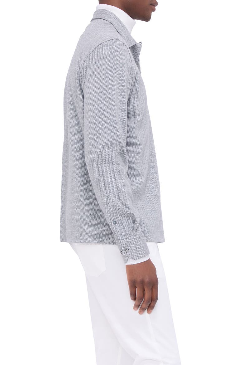 Long Sleeve Cotton Blend Polo, Alternate, color, CEMENT