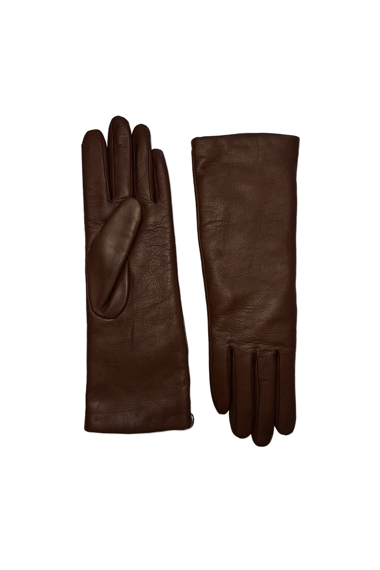 Christina Cashmere Lined Midlength Lambskin Glove, Main, color, Whisky