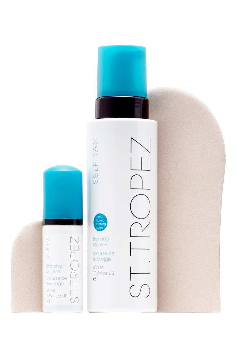 Self Tan Bronzing Mousse Home & Away Set, Main, color, NO COLOR