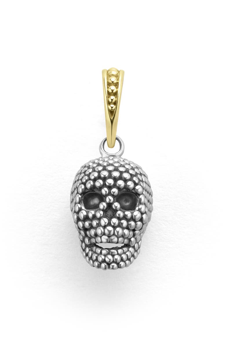 Men's Anthem Sterling Silver Caviar Skull Pendant video