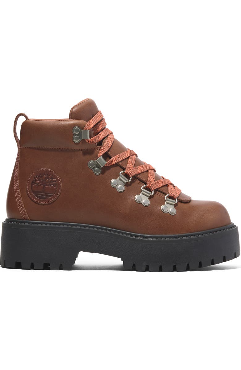Timberland Stone Street Platform Boot, Alternate, color, Rust Full Grain