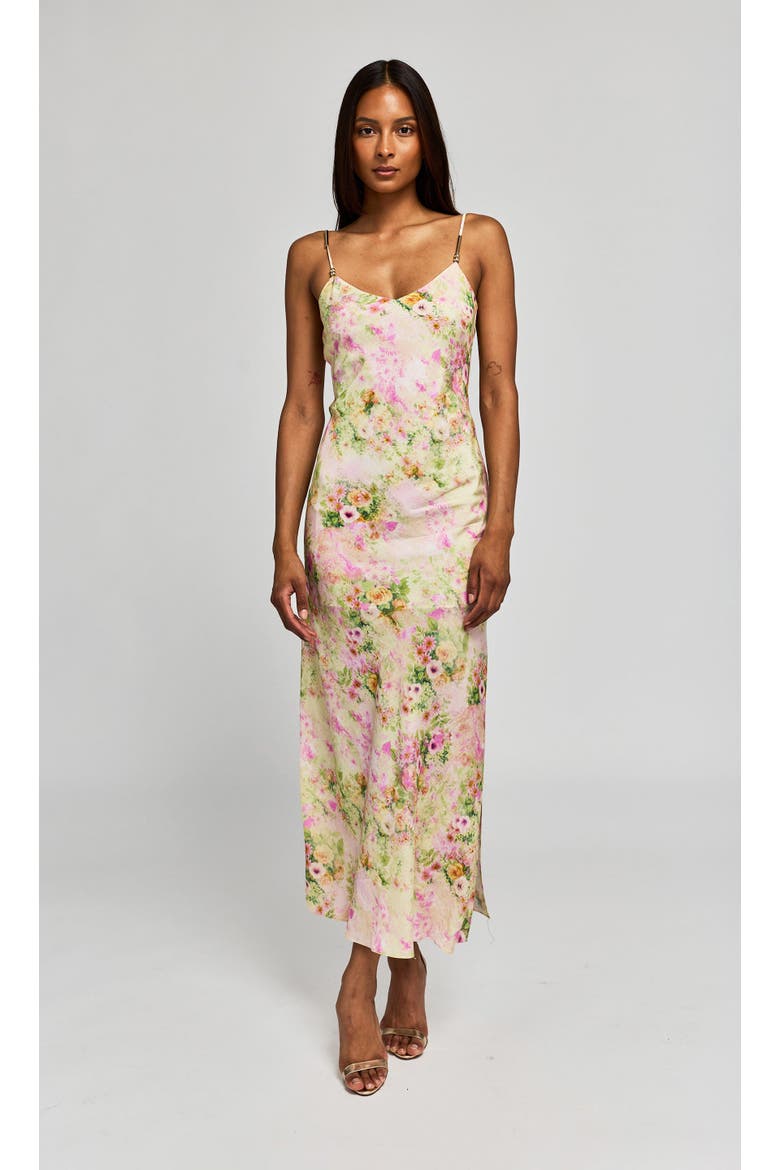 Marcella Floral Voile Dress, Main, color, Rose Cloud