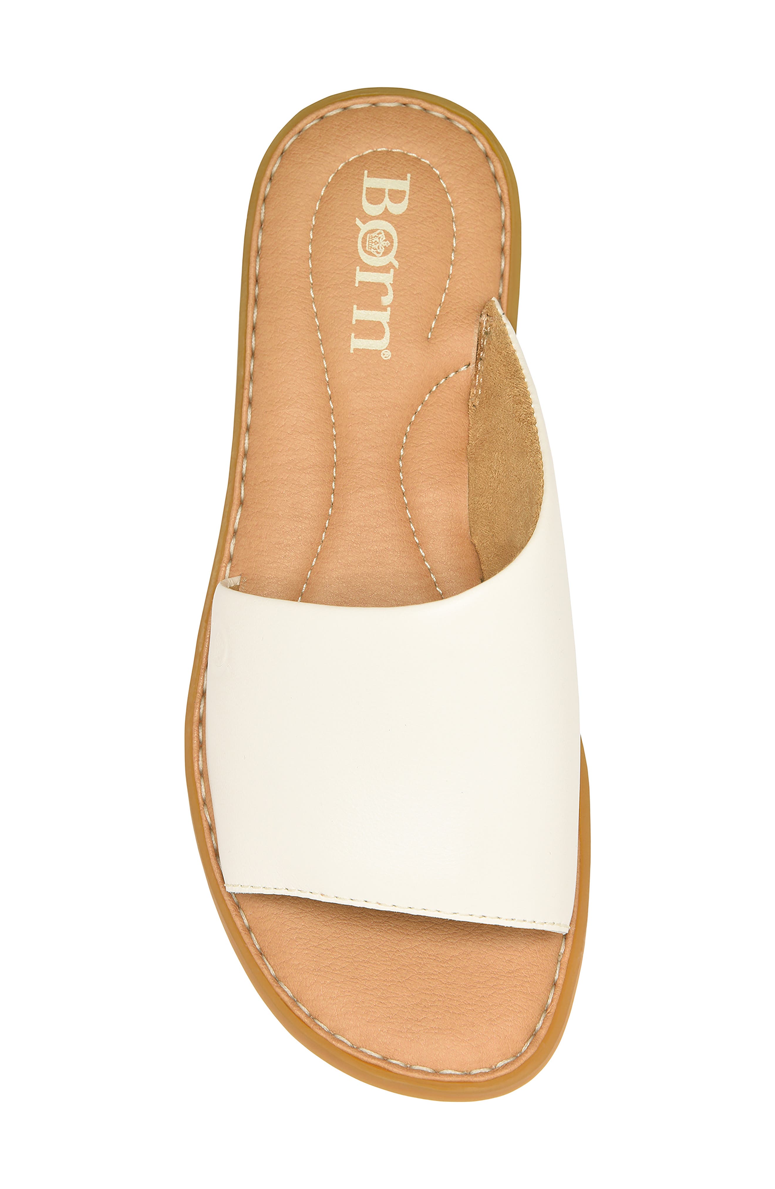 Børn Izabel Sandal, Alternate, color, Cream Metallic White