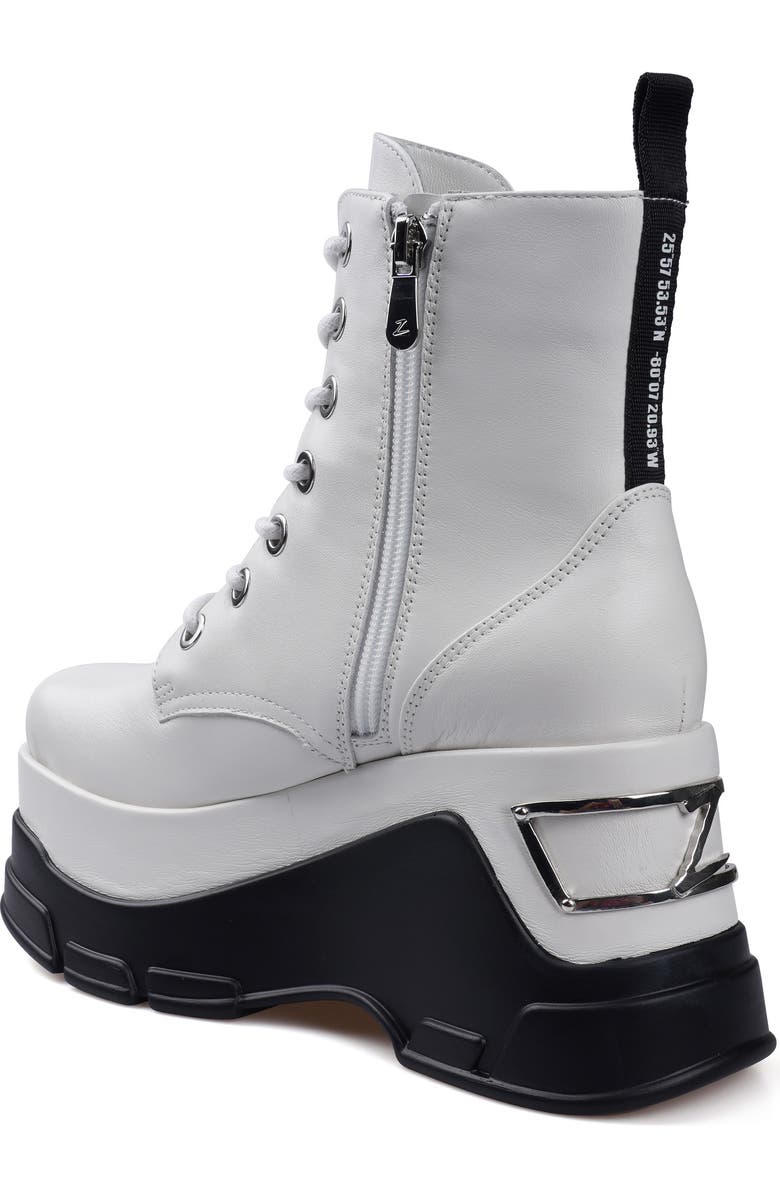 ZIGI Cataleya Platform Combat Boot, Alternate, color, Off White Leather