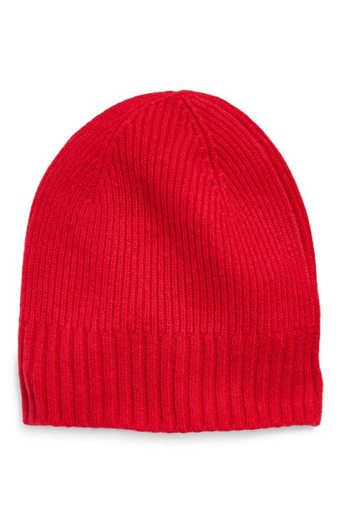 Rib Cashmere Beanie