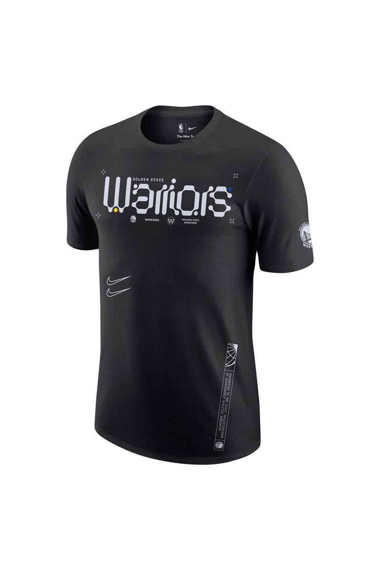 Men's Nike Black Golden State Warriors Courtside Air Traffic Control Max90 T-Shirt, Alternate, color, Black