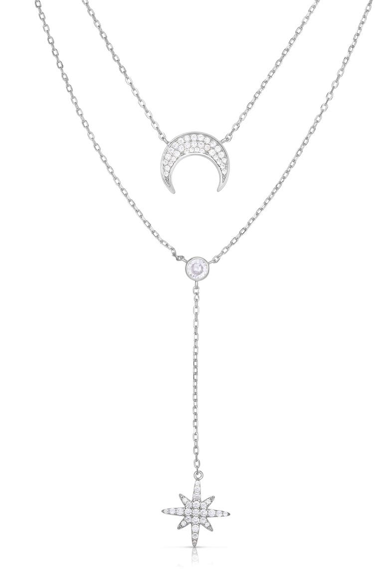 Layered Necklace, Main, color, SILVER