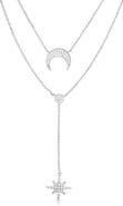 SPHERA MILANO CZ Celestial Layered Y-Drop Necklace