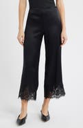 Reformation Carolina Silk Lace Hem Pant