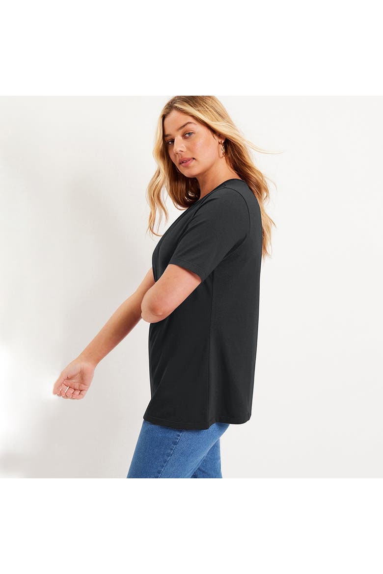 Short Sleeve Crewneck One + Only Tee, Alternate, color, BLACK