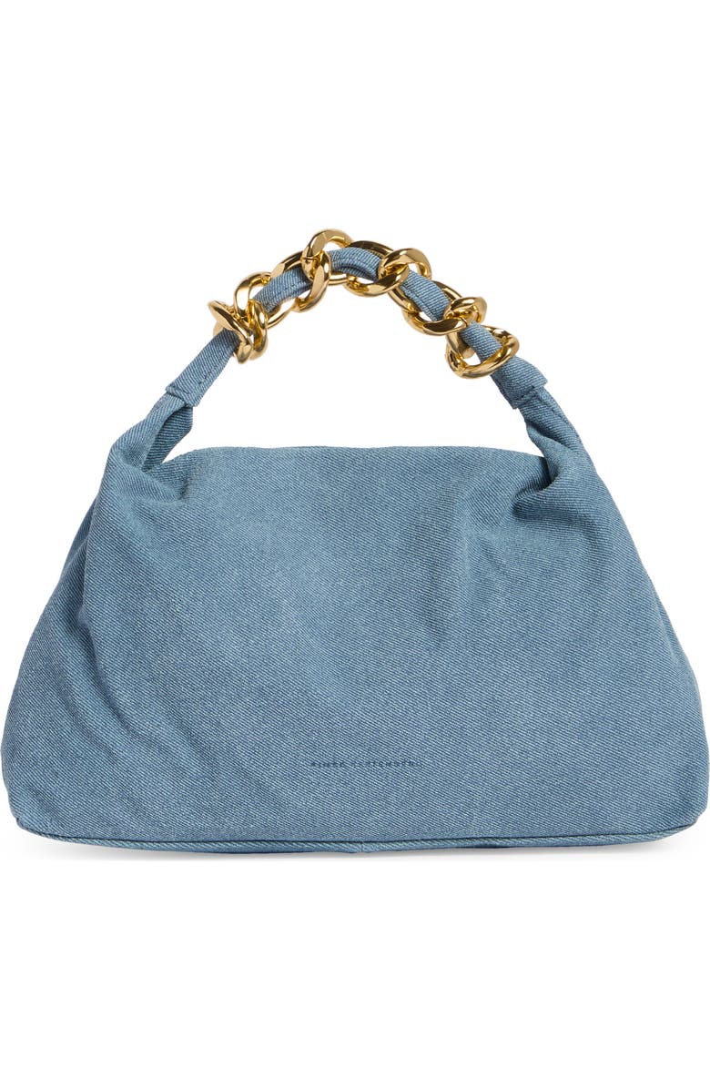 AIMEE Glow Top Handle Handbag, Main, color, Blue Denim