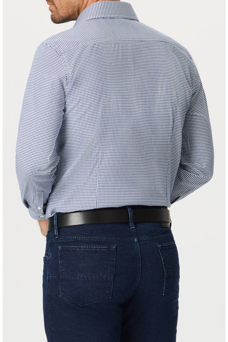 Parrett Cotton Button-Up Shirt, Alternate, color, NAVY