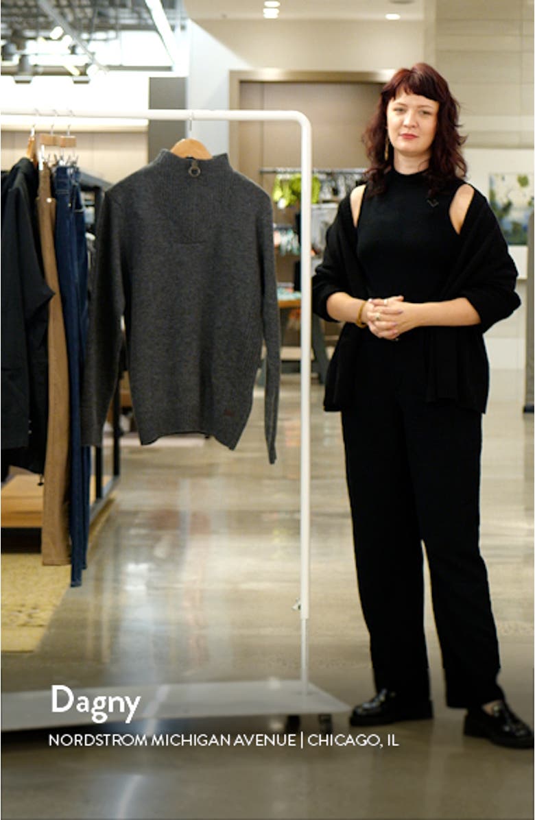 Nelson Essential Lambswool Half Zip Sweater, sales video thumbnail