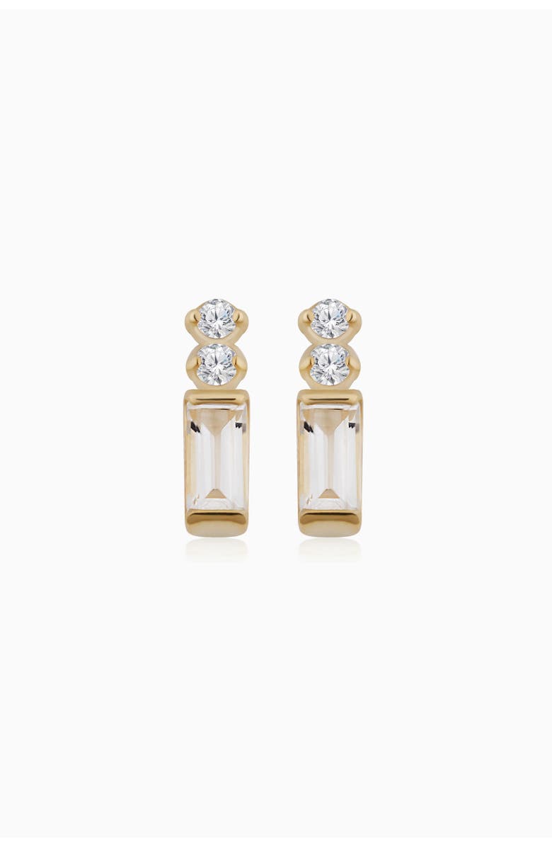 Oradina 14K Yellow Gold Demi Fresco Studs, Main, color, Yellow Gold