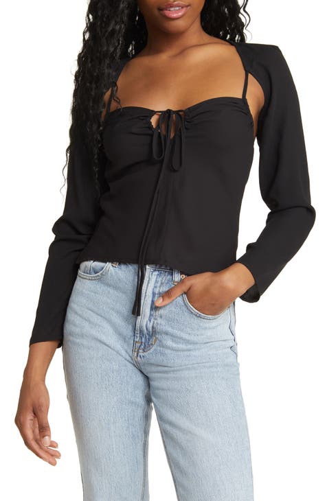 Cutout Crop Blouse