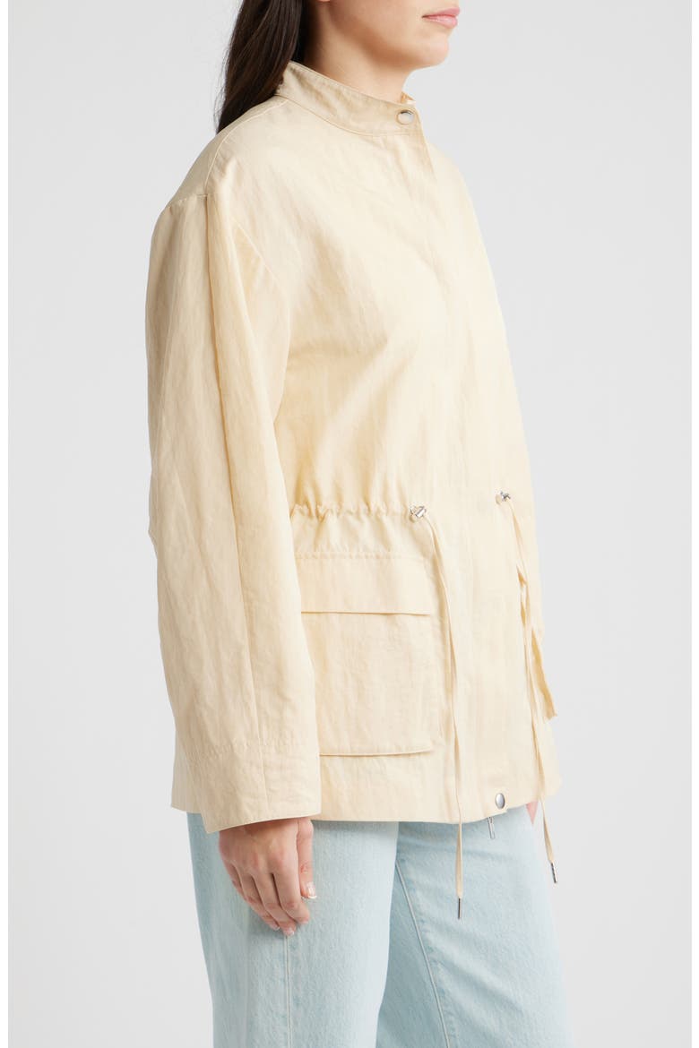 Callista Drawstring Jacket, Alternate, color, CREAM
