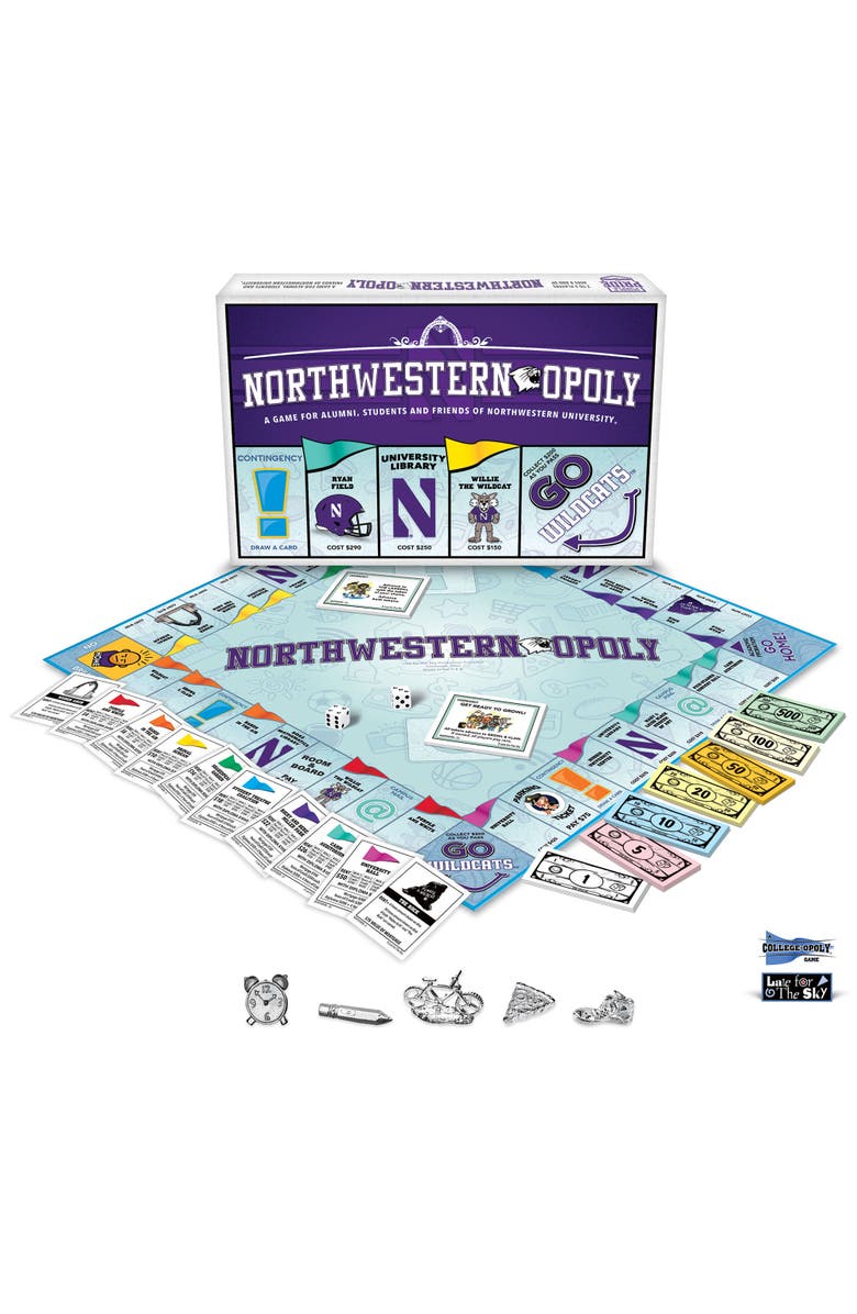 Late for the Sky University Northwesternopoly Monopoly Board Game, Alternate, color,