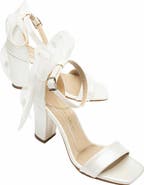 Forever & Always Shoes Rafaelle Bridal Sandals with Lace Back Bow