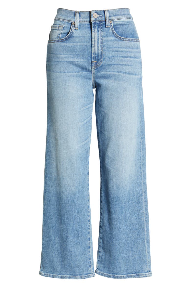 Alexa High Waist Crop Wide Leg Jeans, Alternate, color, LAKESIDE