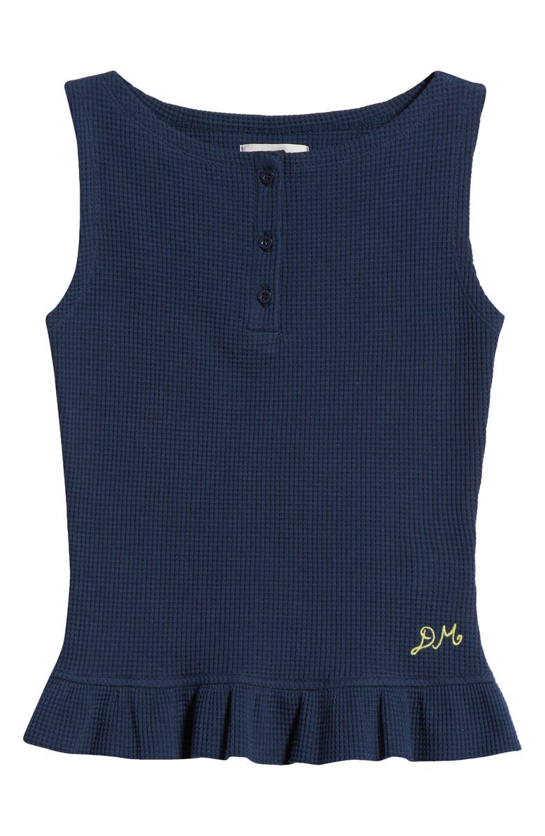 Damson Madder Hattie Waffle Weave Stretch Cotton Tank, Alternate, color, 